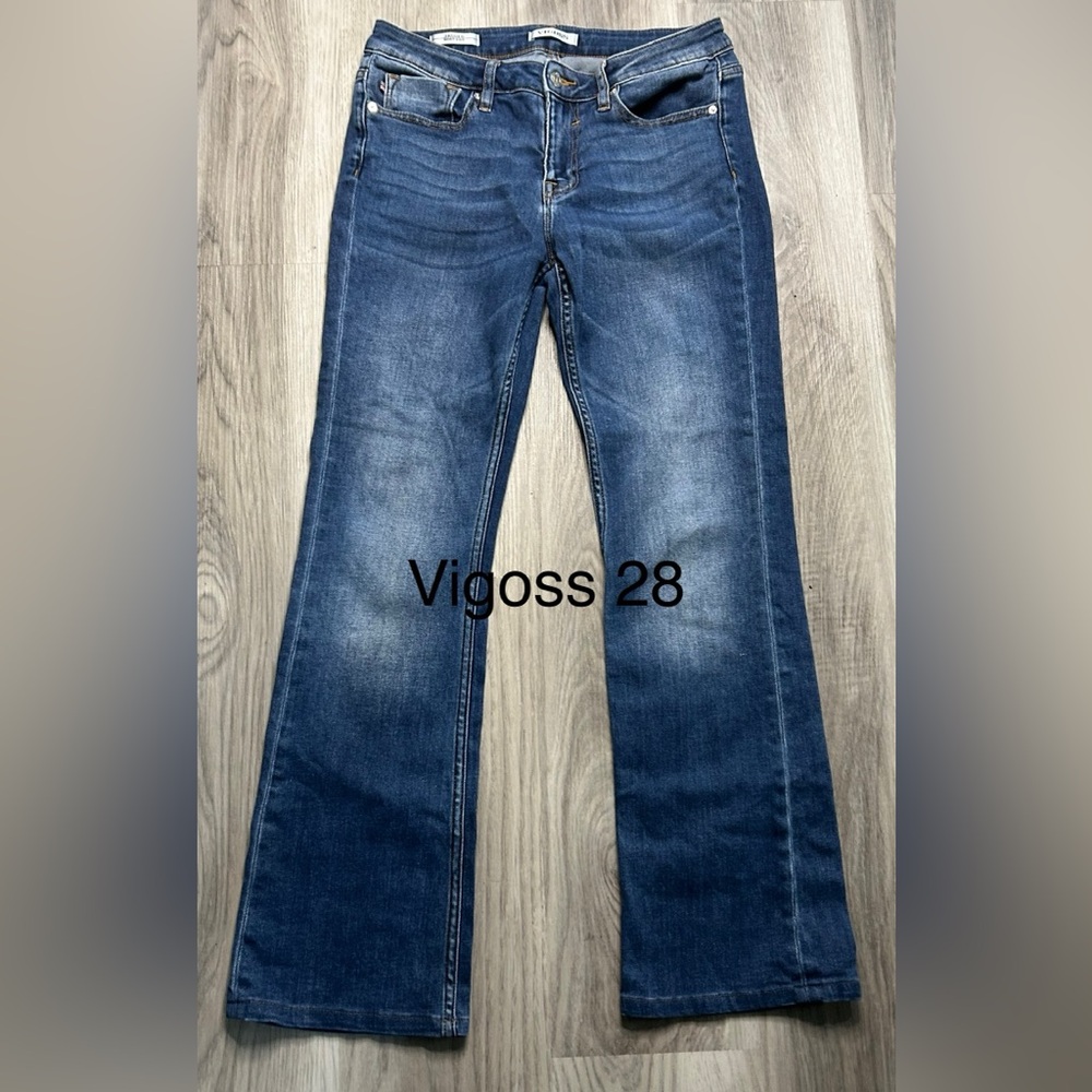 Vigoss Women's Dark Blue Flare Jeans